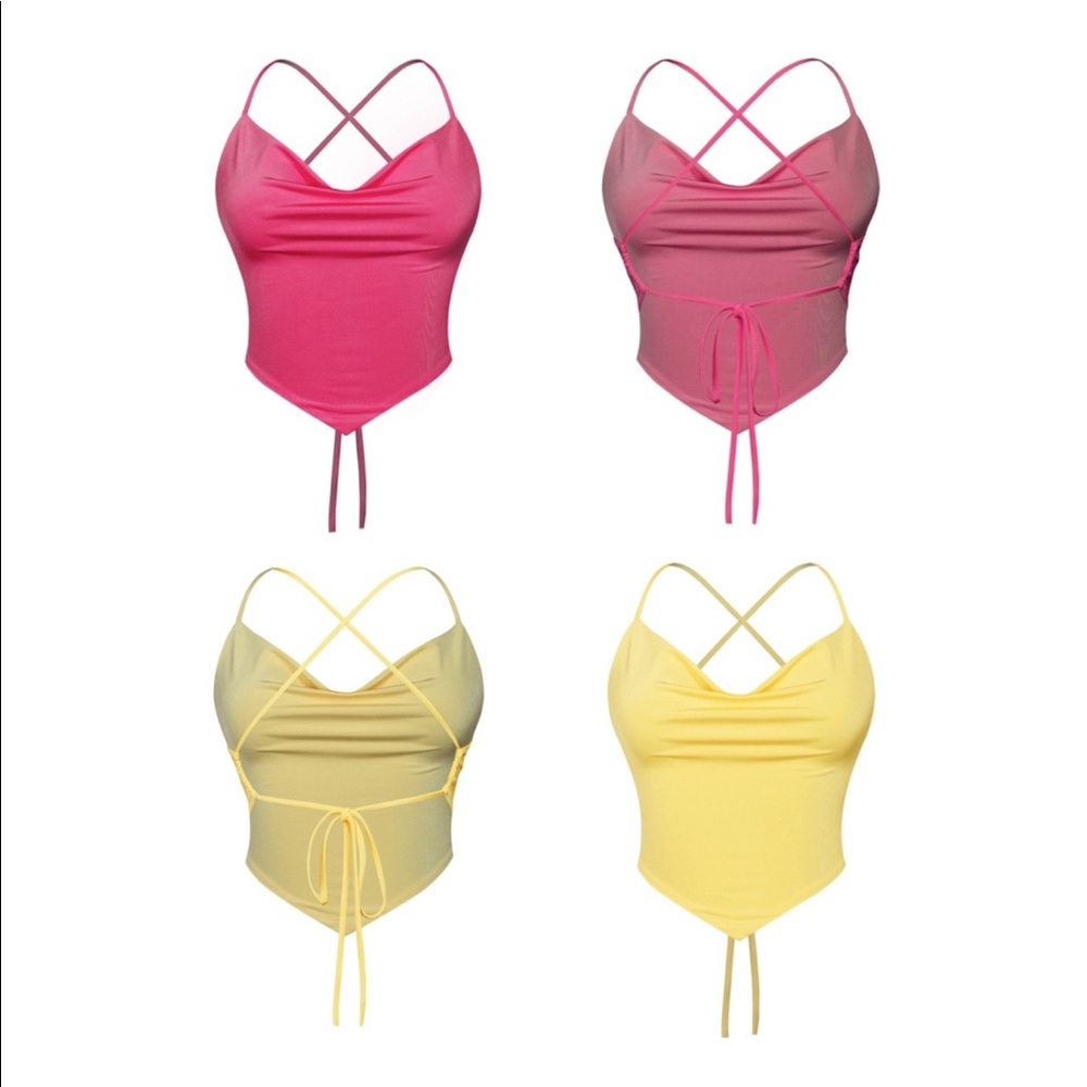 Cute criss cross Top 💓💛